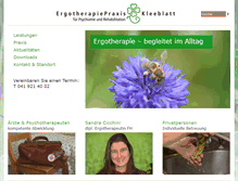 Tablet Screenshot of ergokleeblatt.ch